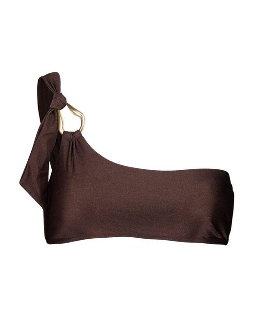 Top Bikini Monospalla di Zimmermann in Brown