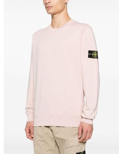 Felpa di Stone Island in Pink da Uomo