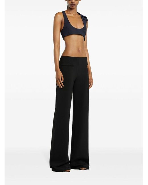 Pantaloni A Palazzo Loop di Courreges in Black