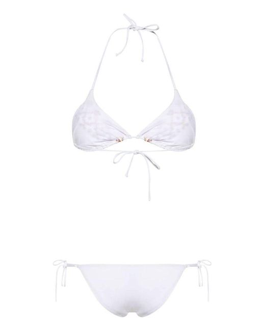 | Bikini a triangolo con ricamo | female | BIANCO | 2 di Ermanno Scervino in White