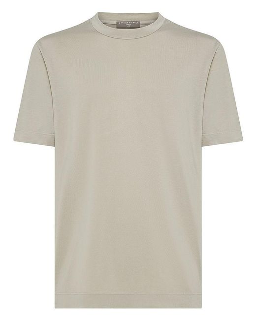 | T-shirt girocollo a maniche corte in cotone | male | GRIGIO | XL di Daniele Fiesoli in White da Uomo