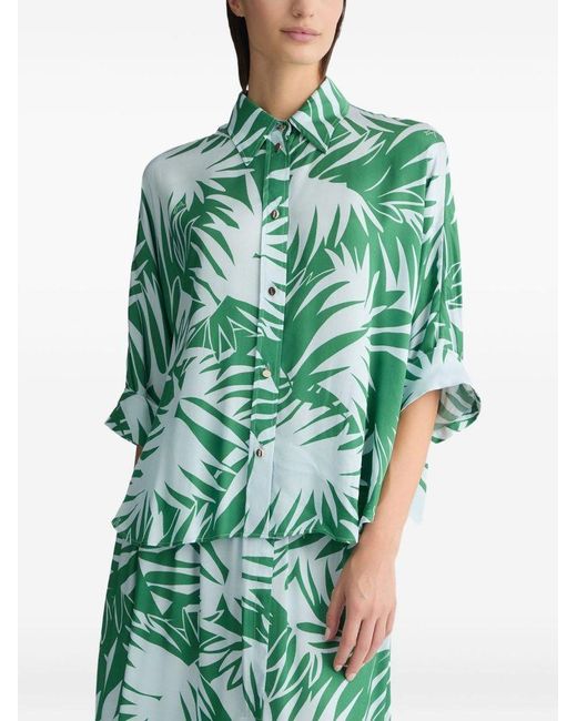 Camicia Con Stampa di Liu Jo in Green