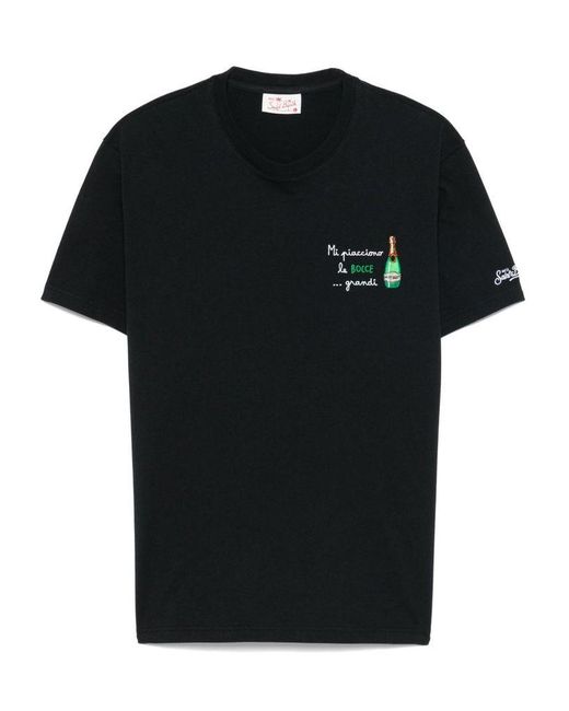 T-Shirt Nera di Mc2 Saint Barth in Black da Uomo