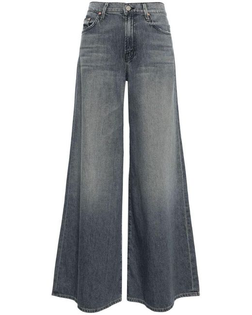 | Jeans Swisher in cotone a gamba ampia | female | NERO | 31 di Mother in Blue