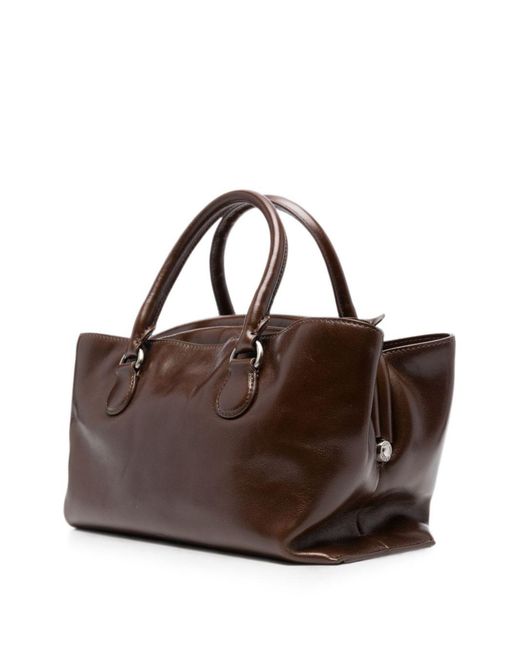Borsa Shell Brot Mini di OSOI in Brown