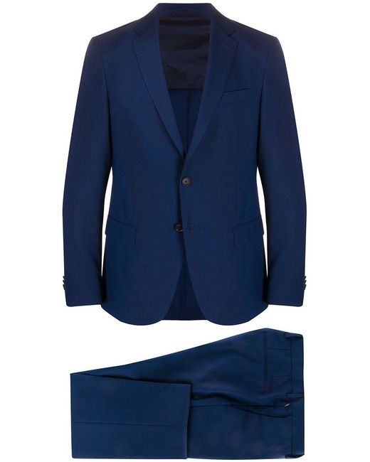 Completo Due Pezzi Monopetto di Boss in Blue da Uomo