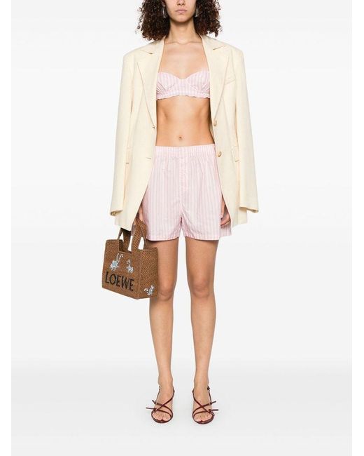 Philosophy Di Lorenzo Serafini Pink Striped Shorts Set