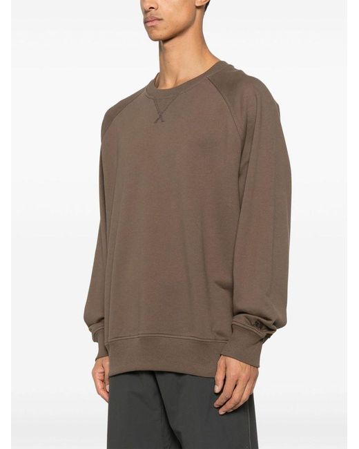 The North Face Brown Crewneck Logo Sweatshirt for men