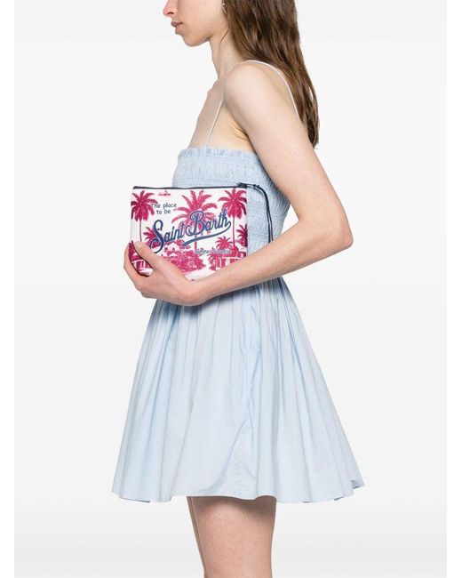 Mc2 Saint Barth Red 'Aline' And Clutch Bag