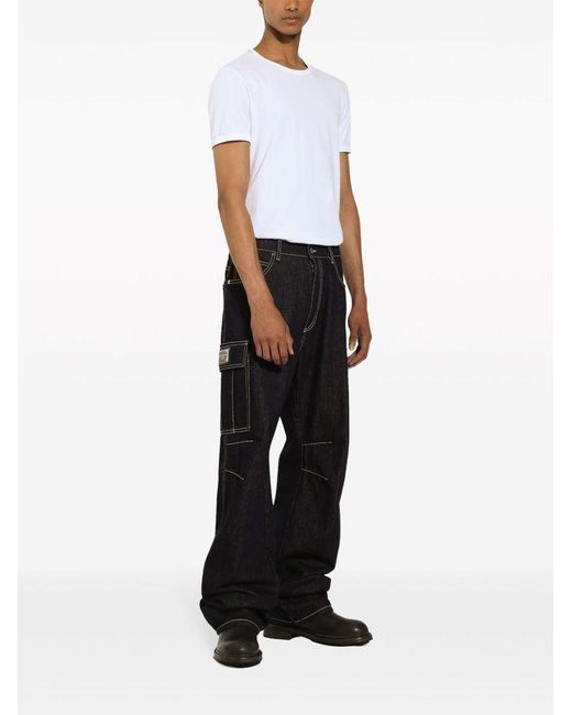 | Jeans vita media | male | NERO | 50 di Dolce & Gabbana in Black da Uomo