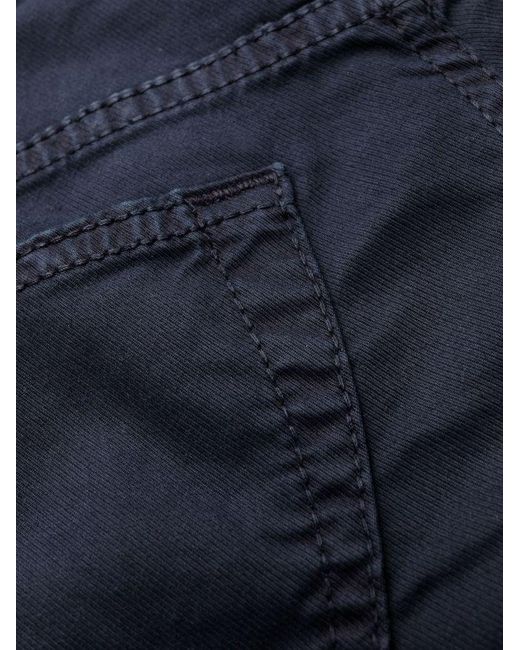| Jeans slim con vita media in cotone stretch | male | NERO | 34 di Jacob Cohen in Blue da Uomo