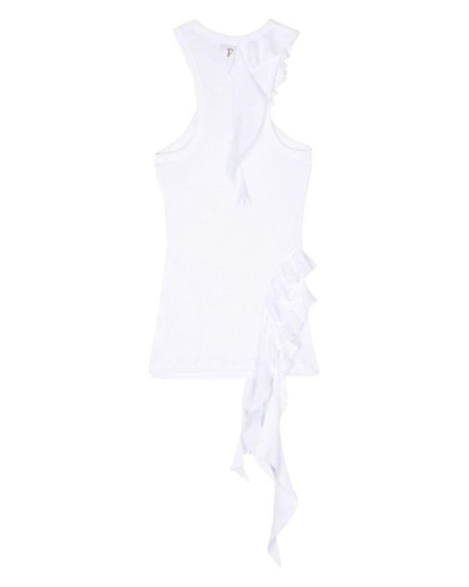| Top con rouches | female | BIANCO | XS di Dondup in White