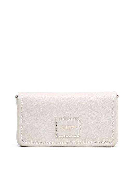 Borsa A Tracolla The Leather Mini Bianca di Marc Jacobs in White