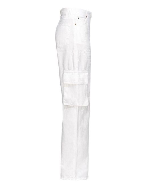 | Pantaloni tasche cargo | female | BIANCO | 30 di Pinko in White