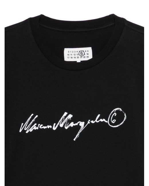 T-Shirt di MM6 by Maison Margiela in Black da Uomo