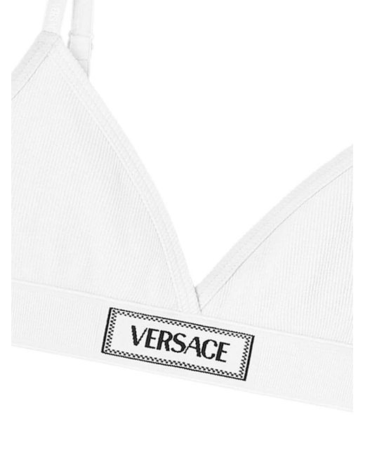 | Bra ricamo logo | female | BIANCO | 3 di Versace in White
