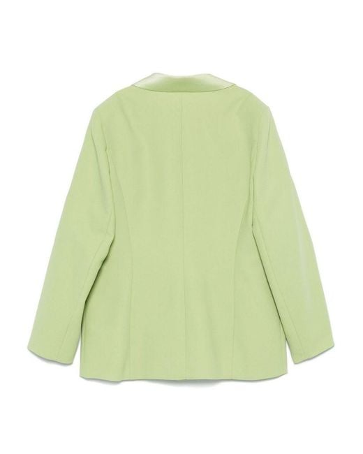 Marina Rinaldi Green Single-Breasted 'Mandare' Blazer