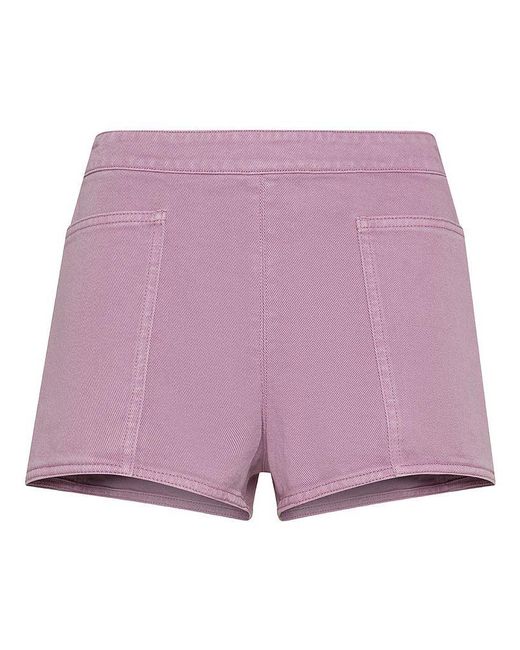 | Mini shorts Alibi in drill di cotone | female | ROSA | 42 di Max Mara in Purple