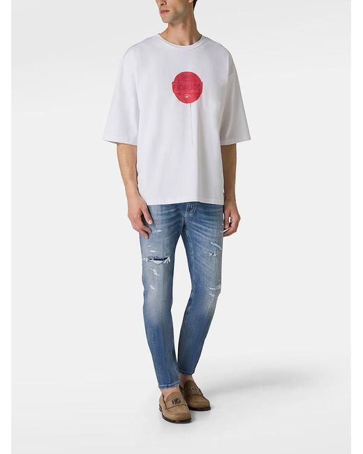 | T-shirt in cotone con stampa lollipop | male | BIANCO | S di Fiorucci in White da Uomo