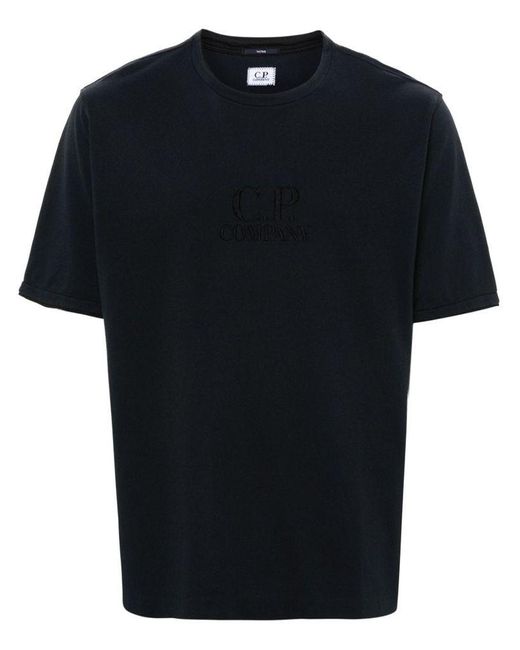| T-shirt ricamo logo | male | NERO | M di C P Company in Black da Uomo