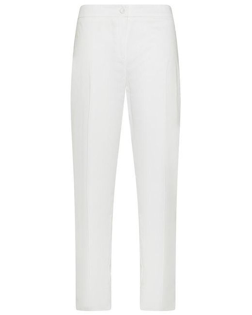| Pantaloni Orel in raso di cotone linea slim | female | BIANCO | 23 di Marina Rinaldi in White