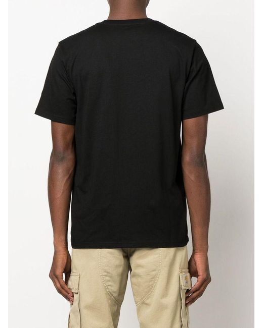 Carhartt Black Pocket Logo-Patch T-Shirt for men