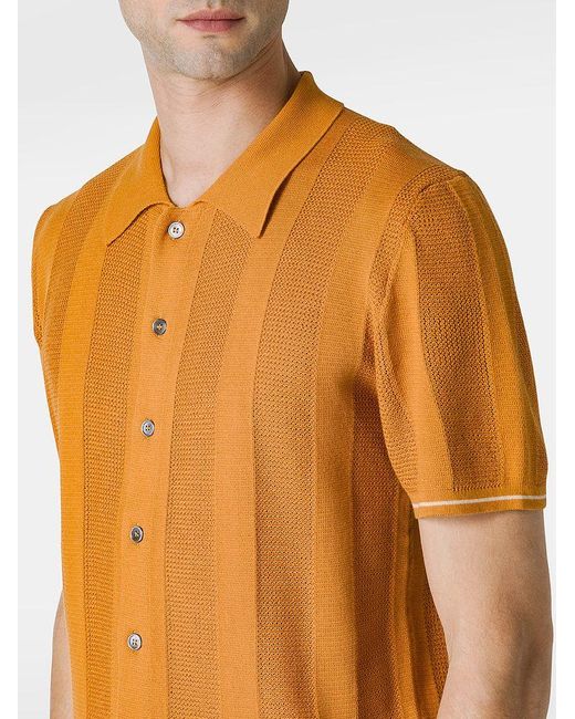 | Polo con bottoni a maniche corte in cotone | male | MARRONE | XL di Daniele Fiesoli in Orange da Uomo