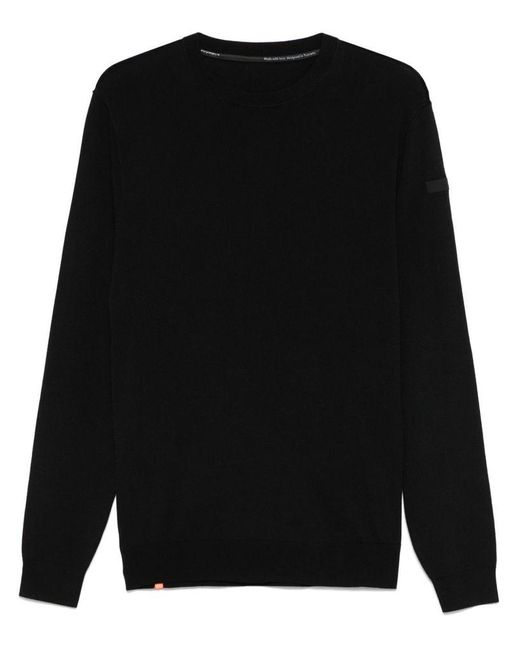 Maglia Nera Con Patch Logo di Rrd in Black da Uomo