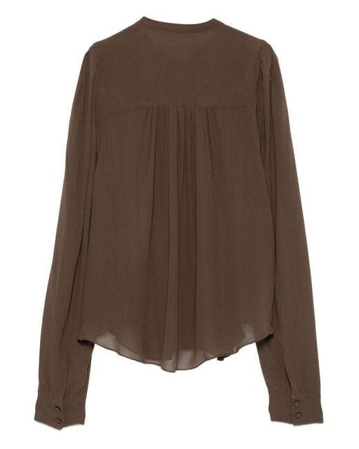 Blusa Semitrasparente di Isabel Marant in Brown