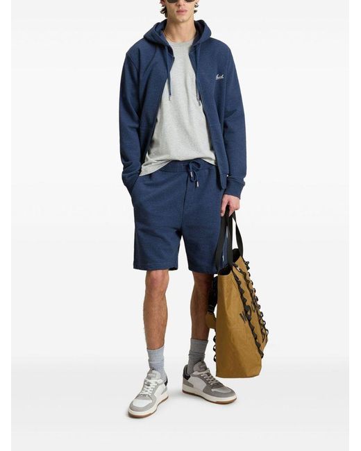 Felpa Con Cappuccio di Woolrich in Blue da Uomo