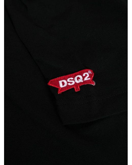 | T-shirt patch logo | male | NERO | XL di DSquared² in Black da Uomo