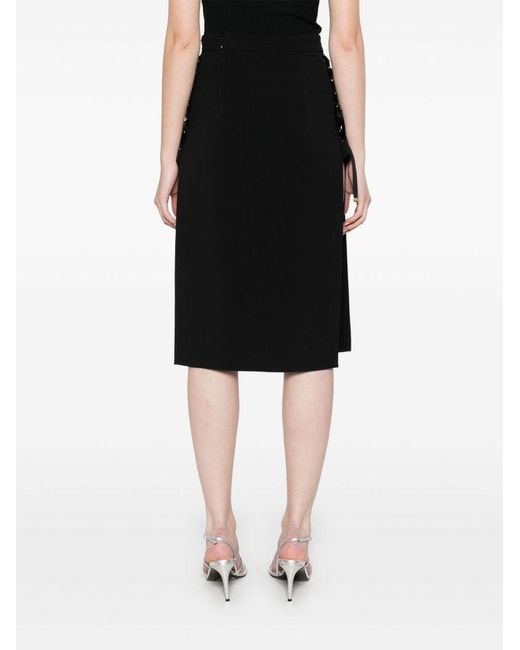 Gonna Con Lacci di Elisabetta Franchi in Black