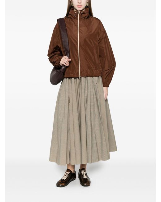 Cappotto Con Zip di Herno in Brown