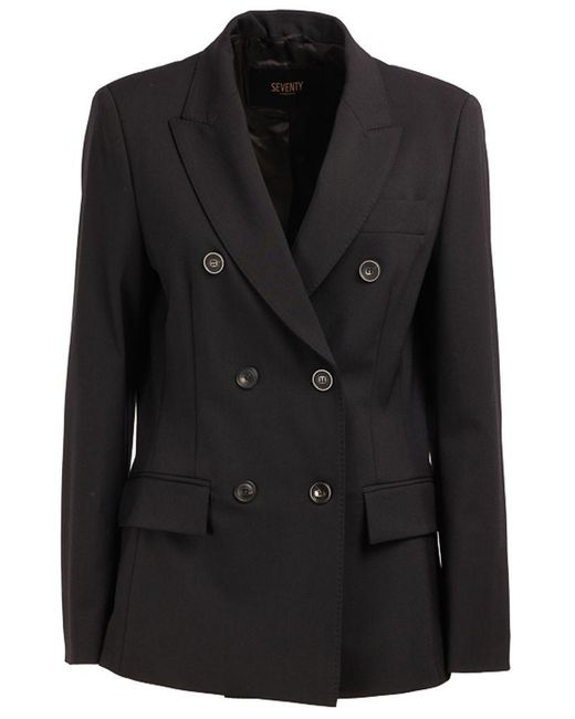 | Completo giacca doppiopetto | female | NERO | 46 di Seventy in Black