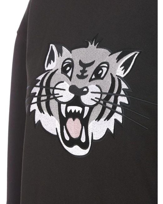 KENZO Gray Happy Tiger Sweatshirt
