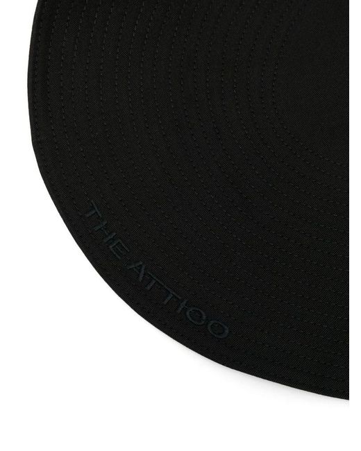 The Attico Black Hat With Logo