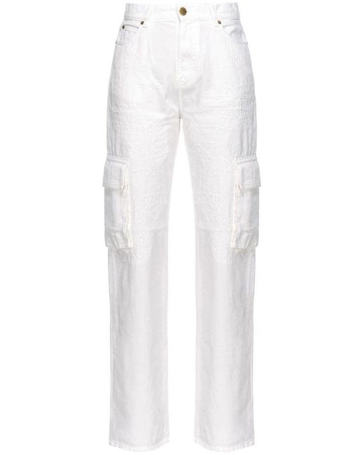 | Pantaloni tasche cargo | female | BIANCO | 30 di Pinko in White