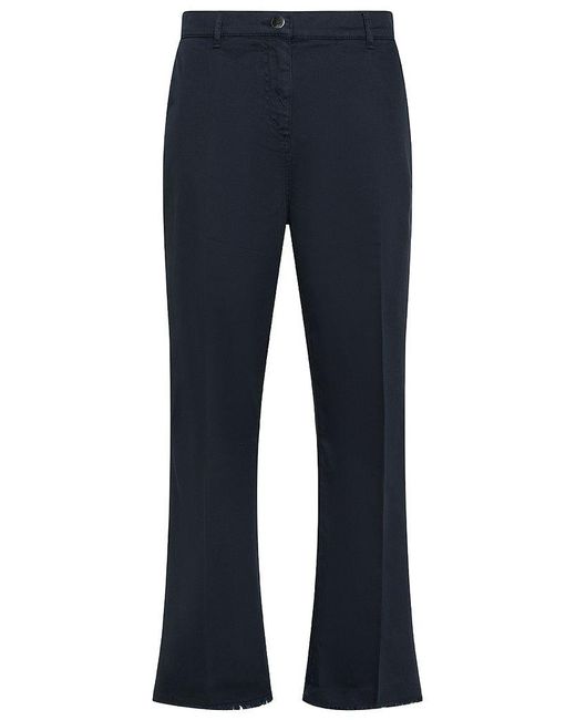| Pantaloni Veletta in cotone stretch | female | BLU | 21 di Marina Rinaldi in Blue
