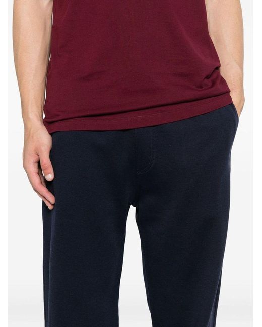 Brunello Cucinelli Blue Drawstring Tracksuit Bottoms for men