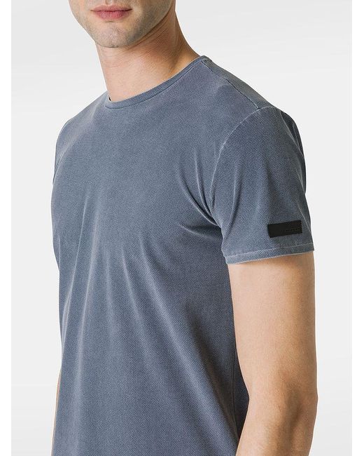 | T-shirt a maniche corte con logo | male | BLU | 54 di Rrd in Blue da Uomo