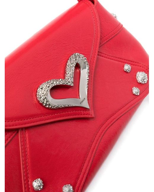 | Borsa a spalla 'Classic 520 Naplak Vintage' in pelle | female | ROSSO | UNI di Pinko in Red