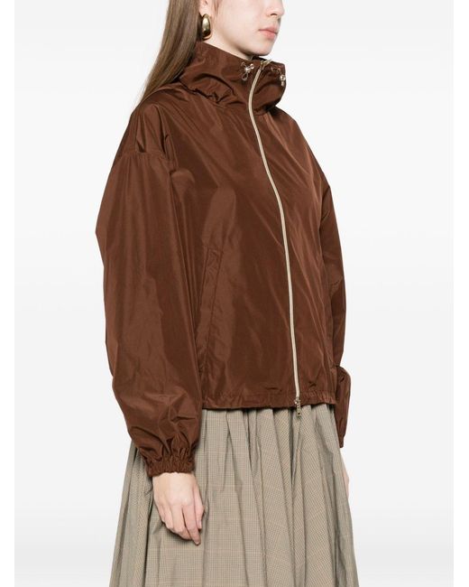 Cappotto Con Zip di Herno in Brown