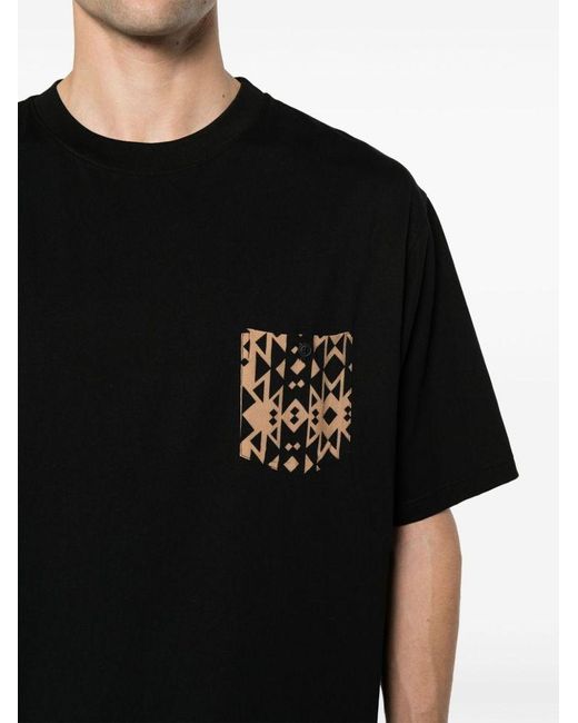 | T-shirt dettaglio tasca | male | NERO | XXL di Daniele Alessandrini in Black da Uomo