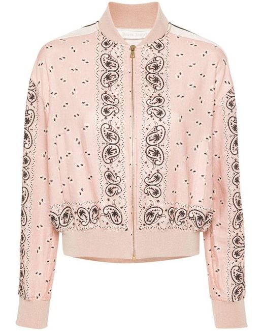 | Bomber stampa paisley | female | ROSA | S di Palm Angels in Pink