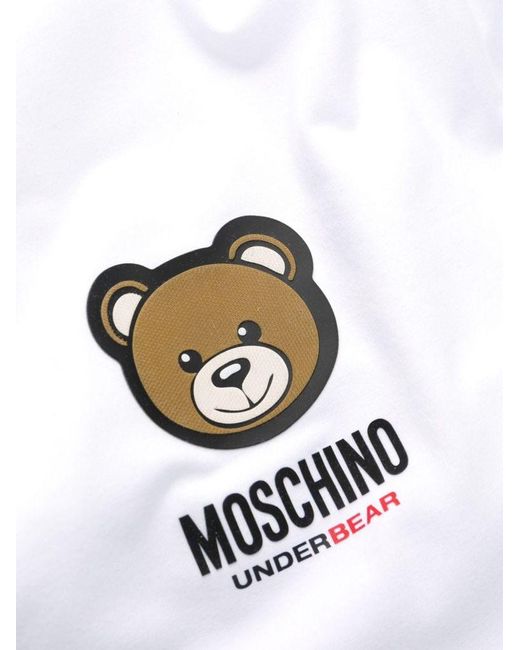 | T-shirt stampata Leo Teddy | female | BIANCO | XS di Moschino in White