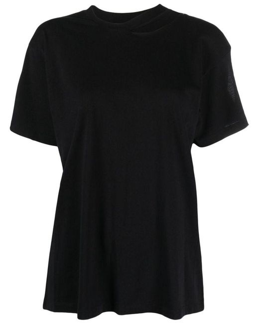 | T-shirt cut-out | female | NERO | M di MM6 by Maison Martin Margiela in Black