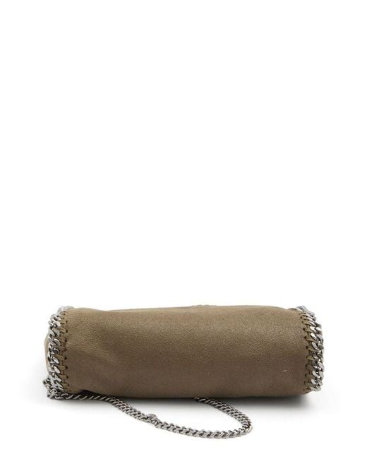 Borsa Tote Falabella Mini Con Finiture A Catena di Stella McCartney in Brown