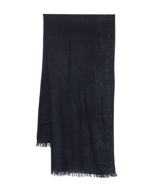Faliero Sarti Blue 'Kundy' Scarf With Sequins