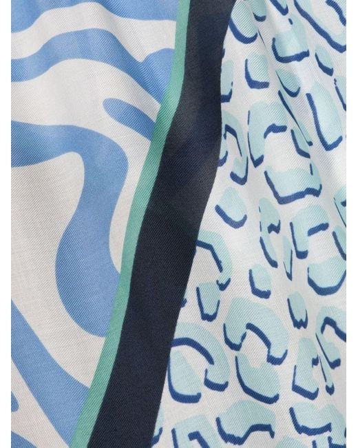 | Sciarpa stampa monogramma | female | BLU | UNI di Liu Jo in Blue