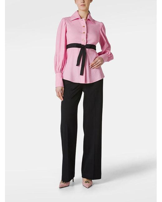 | Camicia in viscosa e cotone con cintura | female | ROSA | 38 di Patou in Pink
